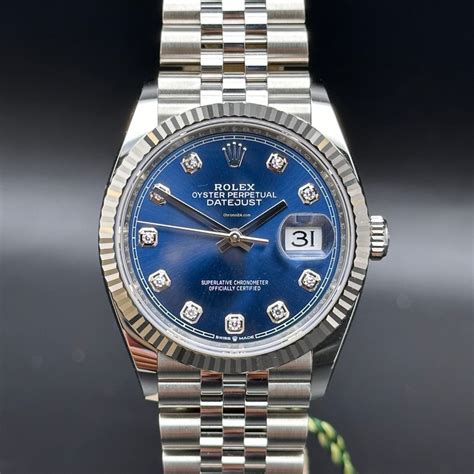 rolex con brillanti datejust|rolex datejust blu.